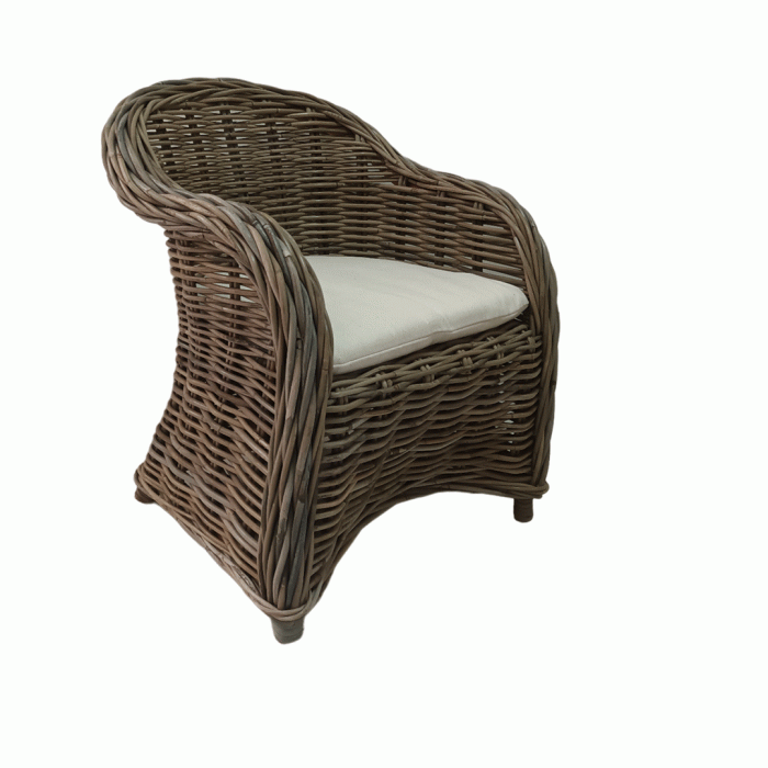Athena Arm Chair Children Natural Grey
