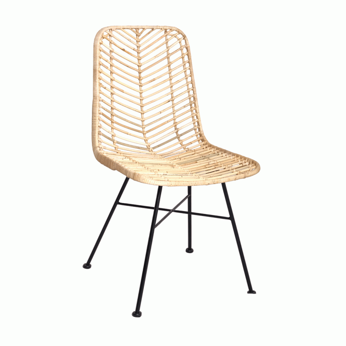 New York Dining Chair-Fish Bone Weaving